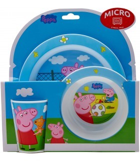 Set de Platos para Microondas Peppa Pig 