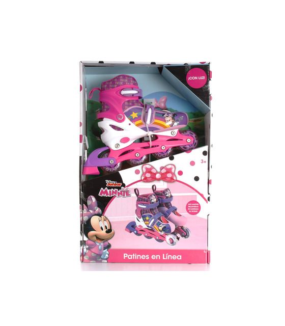 Patines en Linea Led Minnie Mouse Ajustables Infantiles The Baby Shop - 1