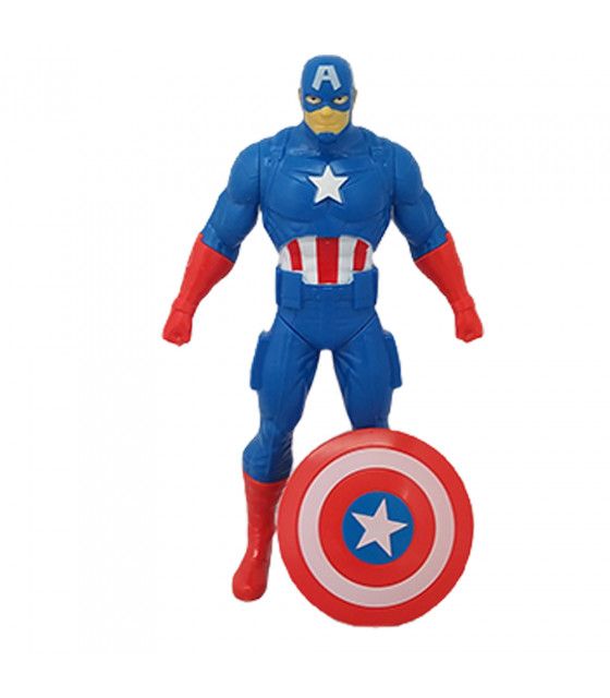 Figura de Acción Capitan America con Escudo 22cm Articulado