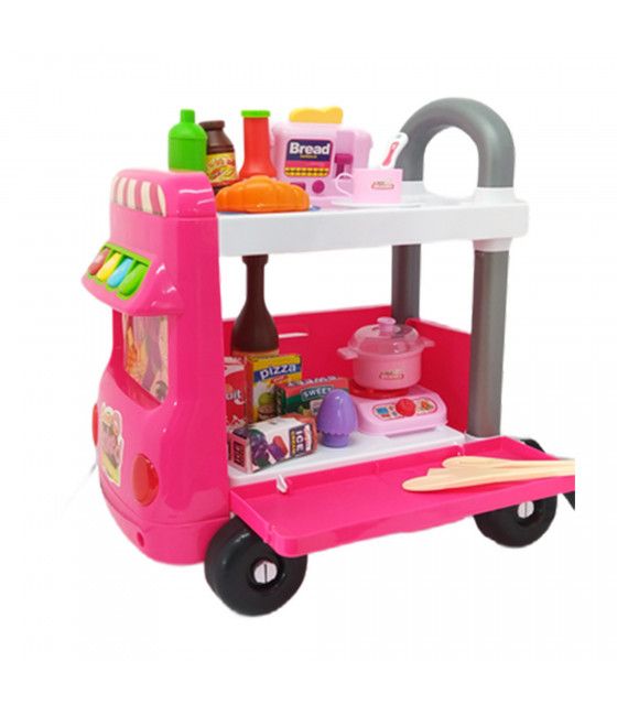 Cocina de Juguete con 41 Accesorios, Sonido y 4 ruedas The Baby Shop - 1