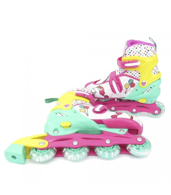 Patines en Linea Led Minions Fluffy Ajustables Infantiles Mi Villano Favorito - 1