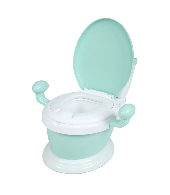 Baño Entrenador con Asiento Acojinado Descansabrazo con Tapa y Recipiente The Baby Shop - 8