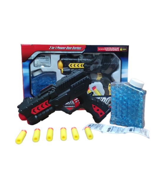 Pistola de Gel 3pz para Niños con Bolas y Accesorios Manual Hidrogel