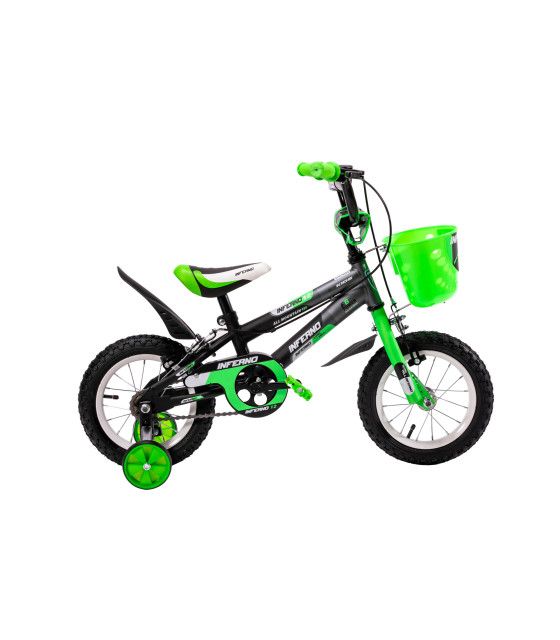 Bicicleta para Niños R12 Llantas Aire y Entrenamiento Verde Unibike - 1