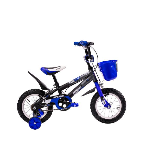 Bicicleta para Niños R12 Llantas Aire y Entrenamiento Azul Unibike - 1