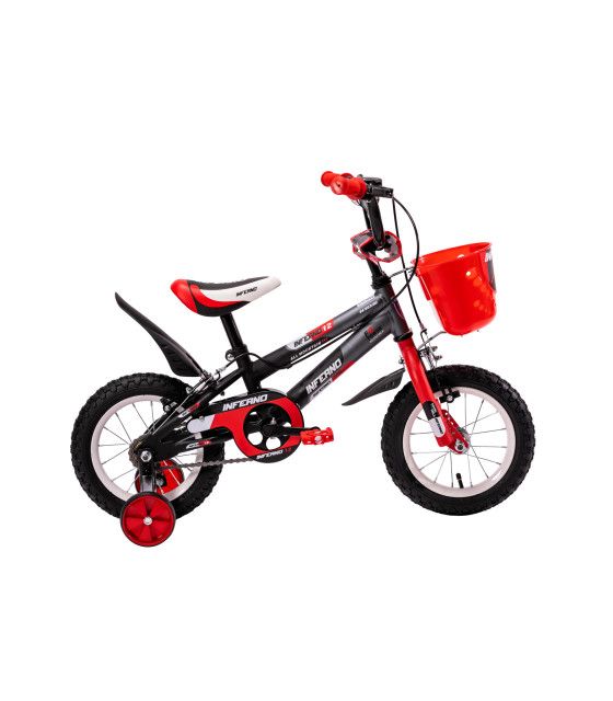 Bicicleta para Niños R12 Llantas Aire y Entrenamiento Rojo Unibike - 1