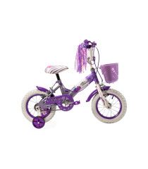 Bicicleta para Niñas R12 Lila Llantas Aire y Entrenamiento