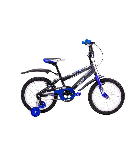 Bicicleta para Niños R16 Llantas Aire y Entrenamiento Azul Unibike - 1
