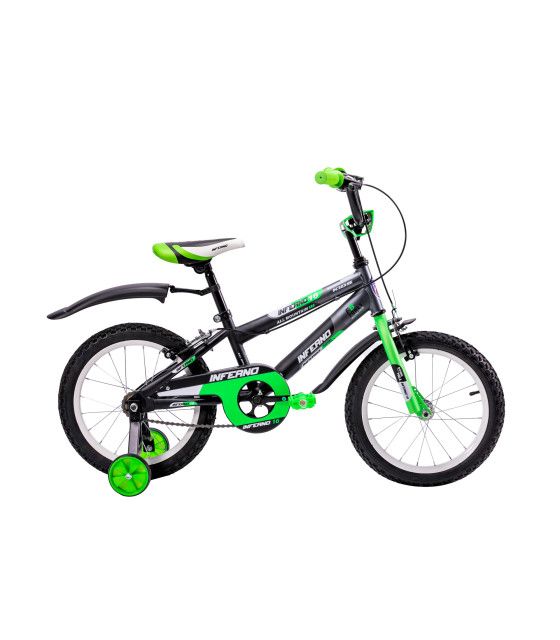 Bicicleta para Niños R16 Llantas Aire y Entrenamiento Verde Unibike - 1