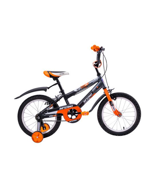 Bicicleta para Niños R16 Llantas Aire y Entrenamiento Naranja Unibike - 1