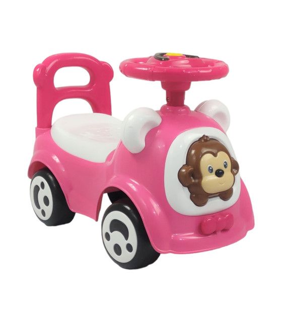 Montable Correpasillos con Sonido,Luz,Cajuela Chango Rosa The Baby Shop - 1