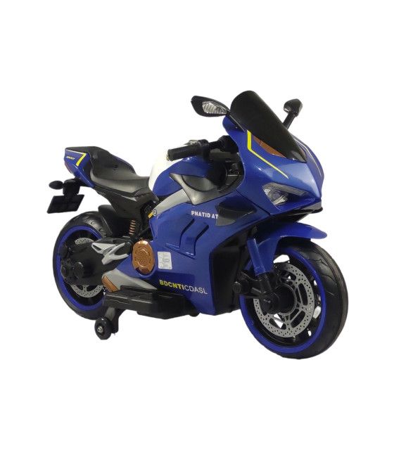 Motocicleta Montable Electrica Sonido Luz LED 12v Azul The Baby Shop - 1