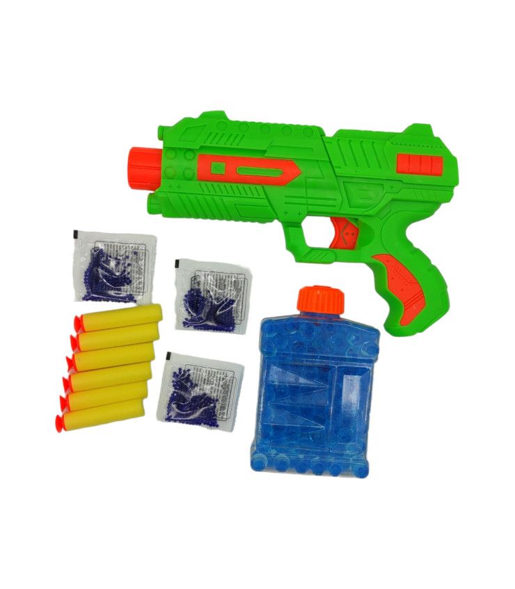 Pistola De Gel 3pz Para Niños Con Bolas Y Dardos Manual Hidrogel