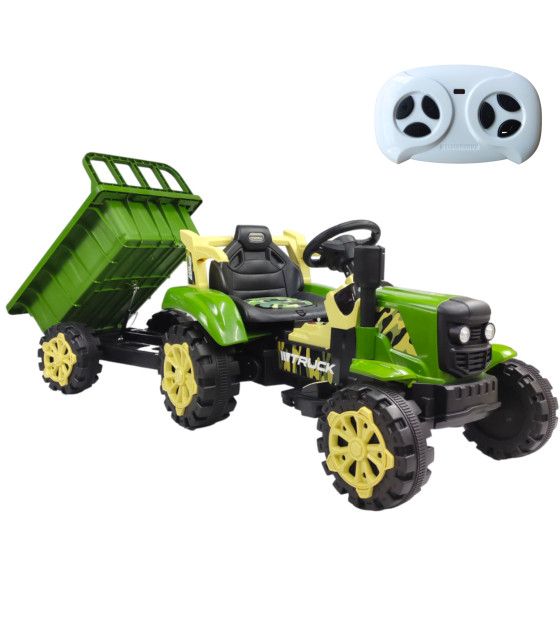 Tractor Montable Eléctrico con Remolque Control Remoto The Baby Shop - 1