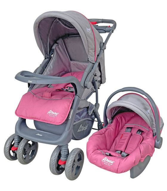 Carriola para Bebé de Viaje con Autoasiento,Reversible,Plegable D'Bebe - 22