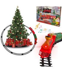 Tren para Niños Electrico Pista de Juguete Arbol Navidad Vapor