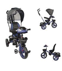 Triciclo para Niños 7en1 con luz,sonido,Asiento Giratorio 360