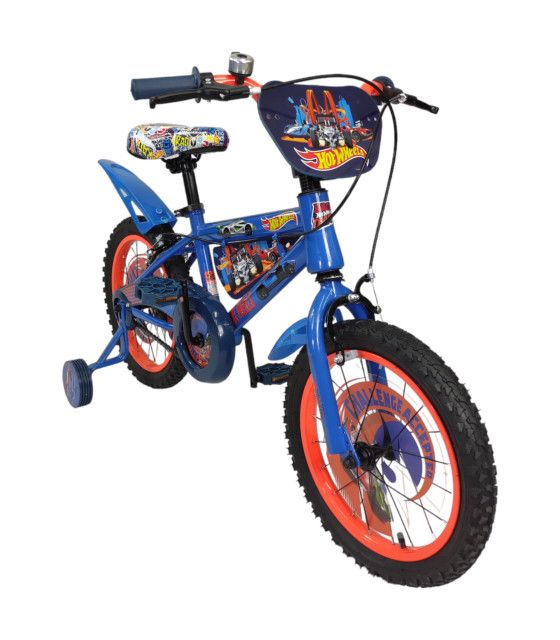 Bicicleta para Niños Rodada 16 con Llantas Entrenadoras Hot Wheels The Baby Shop - 1
