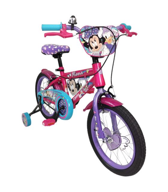Bicicleta para Niños Rodada 16 con Llantas Entrenadoras Minnie The Baby Shop - 1