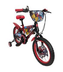 Bicicleta para Niños Rodada 16 Spider Man con Llantas Entrenadoras