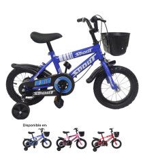 Bicicleta para Niños Rodada 12 Aire con Llantas Entrenadoras