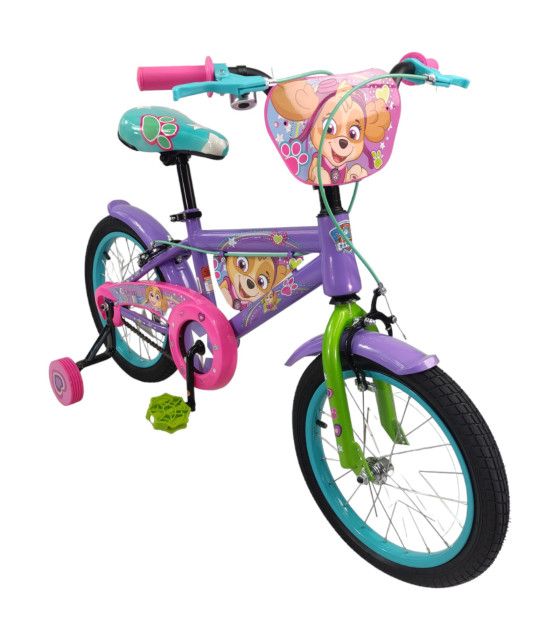 Bicicleta para Niños Rodada Paw Patrol 16 con Llantas Entrenadoras The Baby Shop - 1