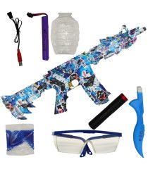 Pistola de Gel Automática Eléctrica,Niños Bolas Hidrogel Rifle 7.4V