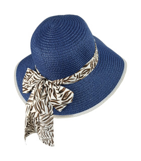 Sombrero de Mujer de Ala Ancha Sol Playa Protección Paja Plegable The Baby Shop - 1
