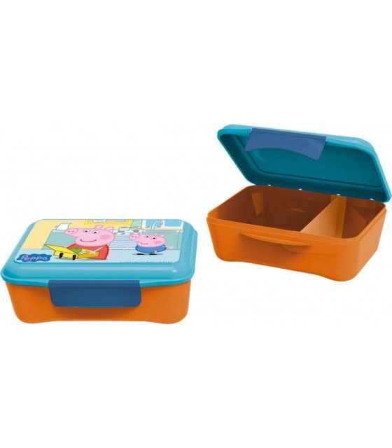 Caja de Almuerzo con Divisor Peppa Pig Snacks Peppa Pig - 1