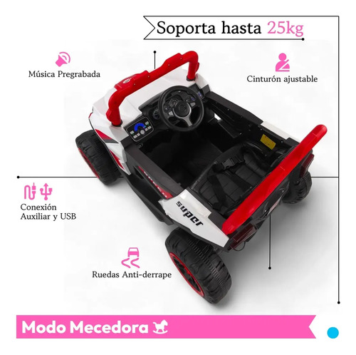 CARRO ELECTRICO MOD. TEK-1689 ROJO · foto 6