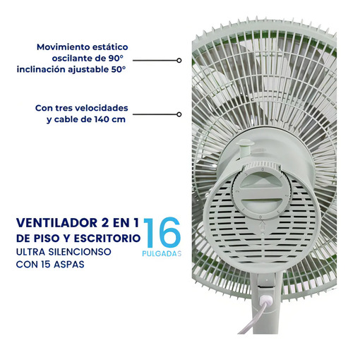 VENTILADOR 16" VERDE · foto 3
