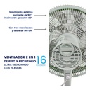 VENTILADOR 16" VERDE · foto 3