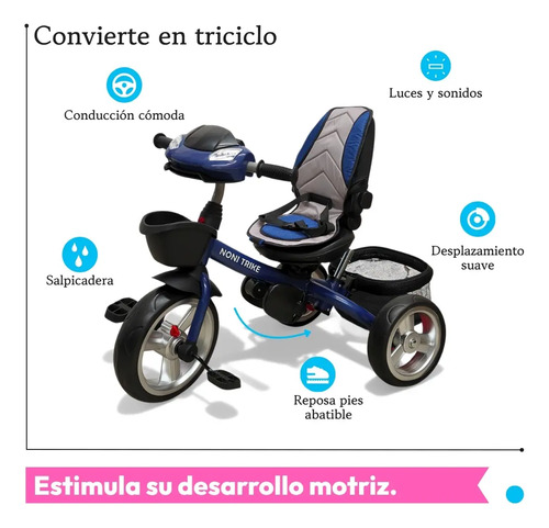 TRICICLO MUSICAL CON LUZ AZUL · foto 6