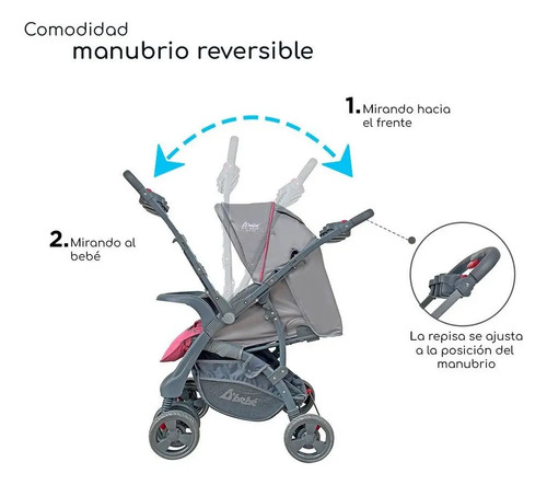 Carriola Travel System Aventura Rosa · foto 3