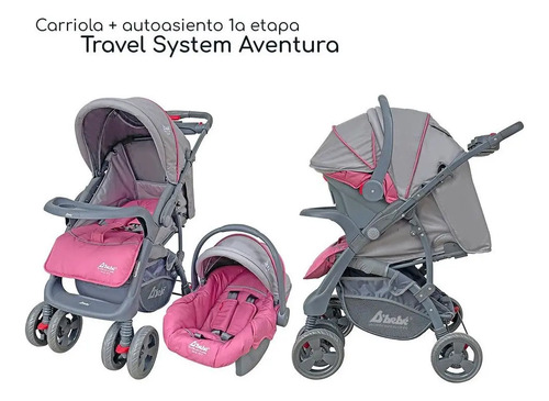 Carriola Travel System Aventura Rosa · foto 6