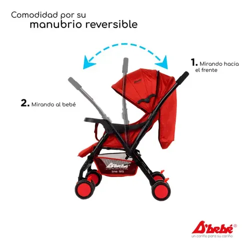 Carriola Reversible BABY BM Rojo · foto 6
