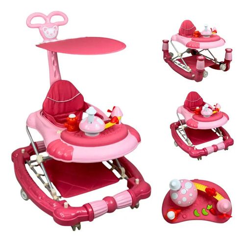 ANDADERA GL-1077 TABLERO HONGUITO ROSA · foto 2