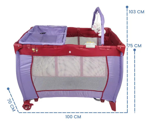 CUNA CORRAL MOD. F-U PURPURA · foto 4