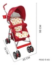CARRIOLA PARA BEBE MOD. 502B ROJO · foto 5