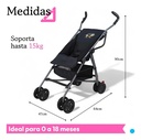 CARRIOLA PARA BEBE MOD. 502B GRIS · foto 5