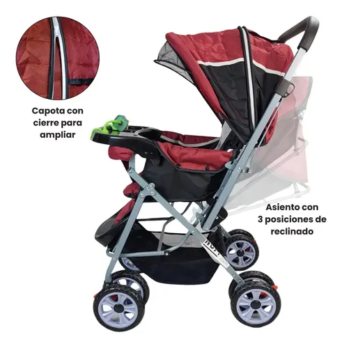 CARRIOLA PARA BEBE MOD. H-B ROJO · foto 3