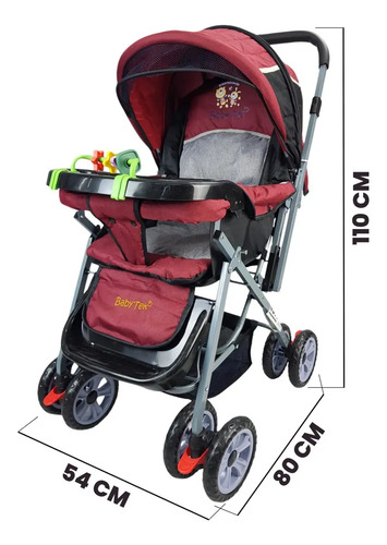 CARRIOLA PARA BEBE MOD. H-B ROJO · foto 5