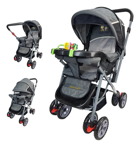 CARRIOLA PARA BEBE MOD. H-B GRIS · foto 2