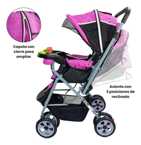 CARRIOLA PARA BEBE MOD. H-B ROSA · foto 3