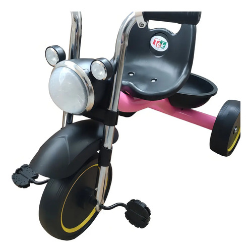Triciclo tipo Moto faro con luz y sonido ROSA · foto 4