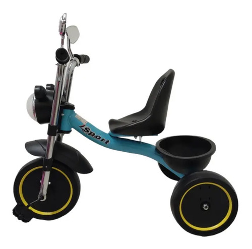 Triciclo tipo Moto faro con luz y sonido AZUL · foto 3