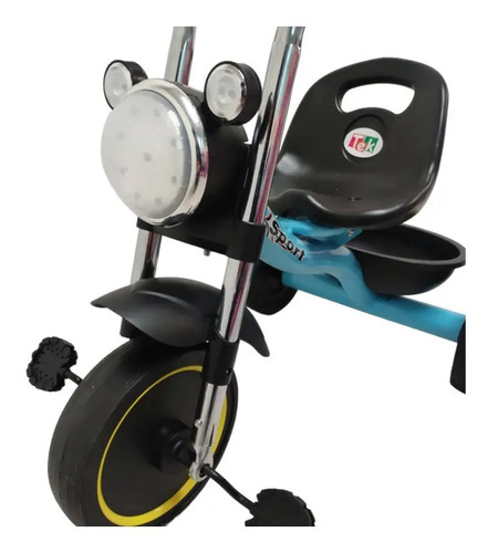 Triciclo tipo Moto faro con luz y sonido AZUL · foto 4