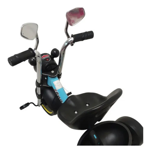 Triciclo tipo Moto faro con luz y sonido AZUL · foto 5