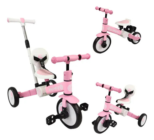TRICICLO PLEGABLE NUEVO MODELO ROSA · foto 2