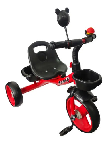TRICICLO ECONOMICO ESPEJO Y TIMBRE ROJO · foto 2